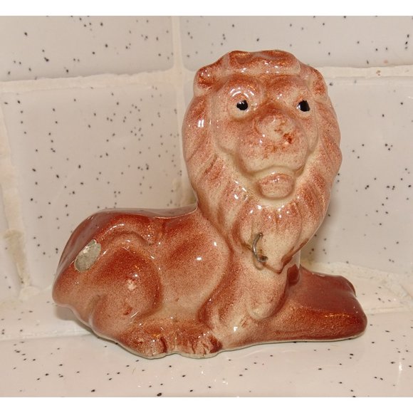 Vintage Other Vintage Ceramic Lion Figurine Mcm 95s Kitsch